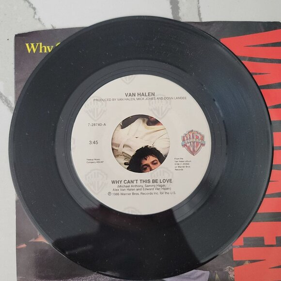 Van Halen Why Can't This Be Love /Get Up 7" Vinyl record Single 80s rock vintage - Picture 2 of 4